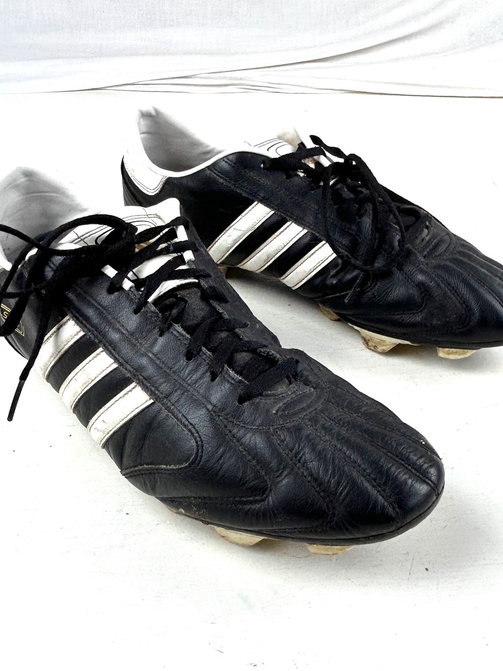 Adidas Telstar Traxion Vintage Soccer Cleats Mens Size 12 Black White 447782